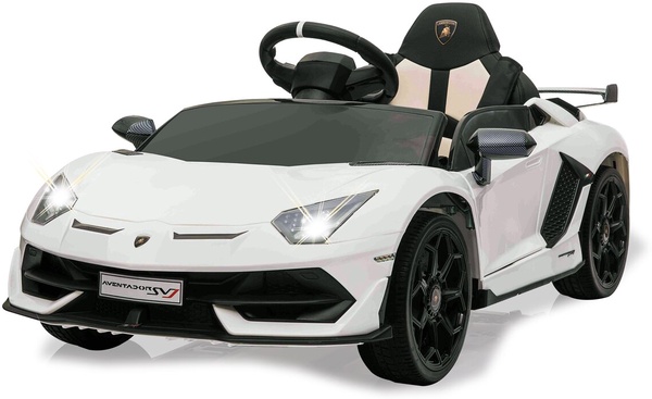 Coche Electrico Lamborghini Aventador SVJ Blanco 12V 2,4GHz